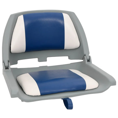 Vidaxx Juego de sillas para barco plegables de 2 piezas 48x51x41 cm azul y blanco