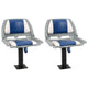 Set di sedie da barca pieghevoli Vidaxx 4 pezzi 48x51x41 cm blu e bianco