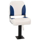 Set 1 sedia da barca Vidaxx pieghevole 41x36x48 cm blu e bianco