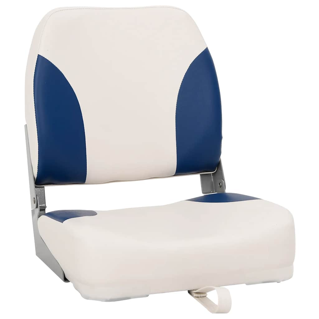 Set 1 sedia da barca Vidaxx pieghevole 41x36x48 cm blu e bianco