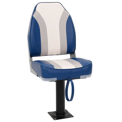 Set di sedie da barca Vidaxx da 4 pezzi con schienale alto, pieghevole