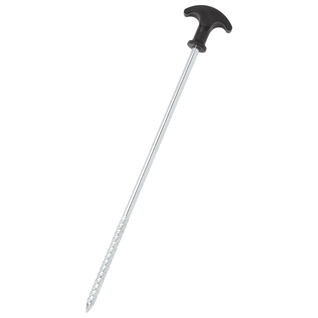 PEGAS DE TENTA VIDAXL 24 STS Ø7 mm 30 cm de acero galvanizado