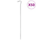 Pegs de tienda Vidaxl 50 STS Ø5 mm 30 cm de acero galvanizado