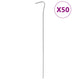 Pegs de tienda Vidaxl 50 STS Ø3 mm 23 cm de acero galvanizado