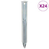 PEGAS DE TENTA VIDAXL 24 ST Ø20 mm 17 cm de acero galvanizado