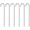 Pegas de carpa Vidaxl 6 ST Ø10 mm 37 cm de acero galvanizado