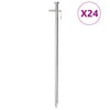 PEGAS DE TENTA VIDAXL 24 ST 8 mm 30 cm de acero galvanizado