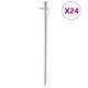 PEGAS DE TENTA VIDAXL 24 ST 8 mm 30 cm de acero galvanizado