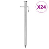 Vidaxl Tall Belling 24 st 8 mm 19.5 cm de acero galvanizado