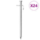 Vidaxl Tall Belling 24 st 8 mm 19.5 cm de acero galvanizado