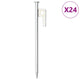 PEGAS DE TENTA VIDAXL 24 ST 9 mm 20 cm de acero galvanizado