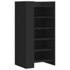 Vidaxl Cabinet da scarpe 52x37.5x100 cm Proprieted Black