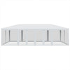 Tenda da festa Vidaxl con 12 pareti laterali a maglie 8x4 m HDPE BIANCO