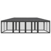 Tienda de fiesta Vidaxl con 12 paredes laterales de malla 8x4 M HDPE -Colorado