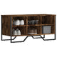 Gabinete de zapatos Vidaxl 90x38x45.5 cm de madera de madera de propiedad ahumada coloreada