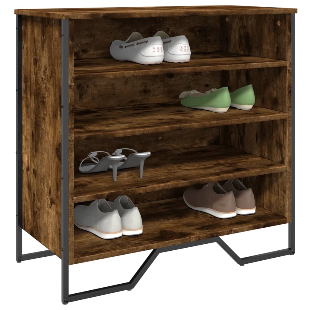 Vidaxl Cabinet da scarpe 80x38x78 cm Colore in legno di legno