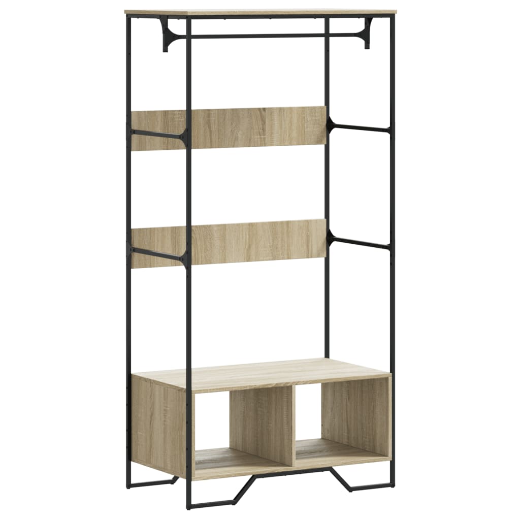 Vestuario de Vidaxl 90x50x180 cm de madera propiedad de Oak de Oak