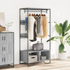 Vidaxl Wardrobe 90x50x180 cm Colore di quercia Sonoma in legno Grey