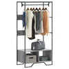 Vidaxl Wardrobe 90x50x180 cm Colore di quercia Sonoma in legno Grey