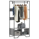 Vidaxl Wardrobe 90x50x180 cm Colore di quercia Sonoma in legno Grey