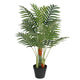 Vidaxl Art palmera con 3 cepas de 85 cm de polipropeno verde