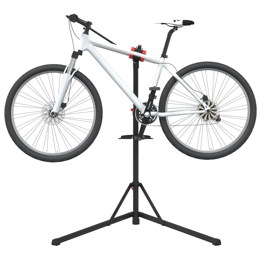 Vidaxl fietsreparatiestandaard inklapbaar 92-152 cm staal rood