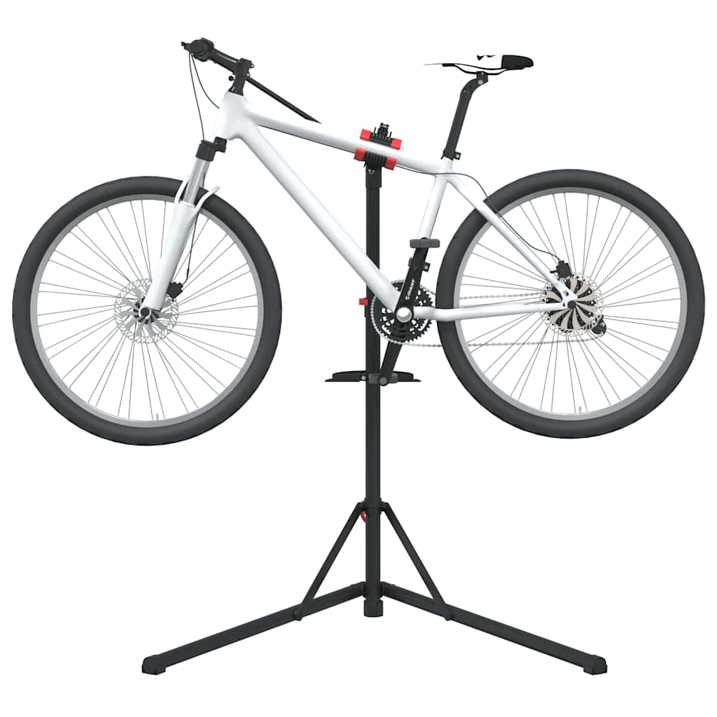 Vidaxl fietsreparatiestandaard inklapbaar 92-152 cm staal rood