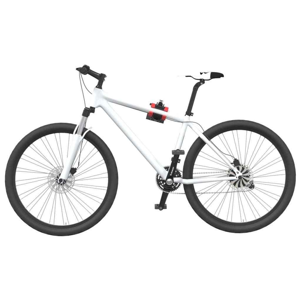 Vidaxl Fiets Porta di riparazione a parete pieghevole Montaggio rosso e nero