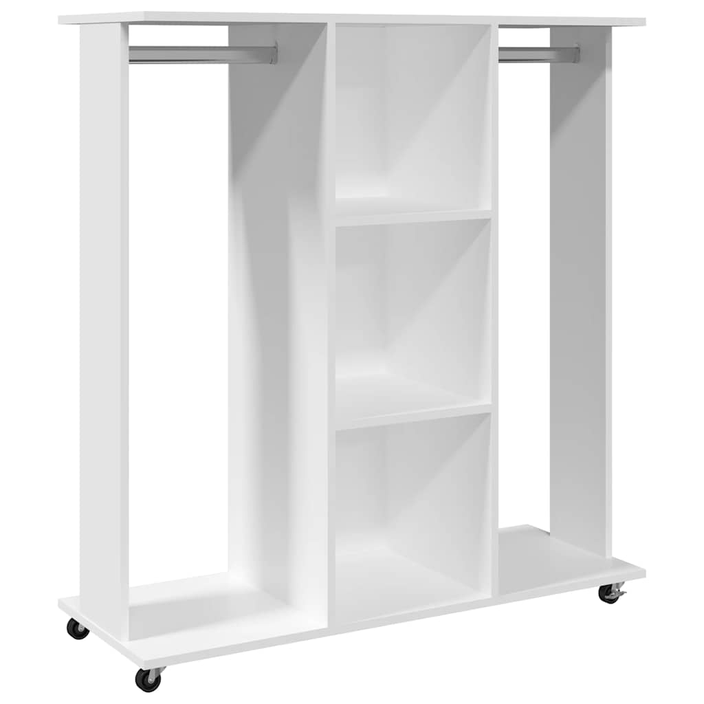 Guardaroba Vidaxl con ruote 102x38x110 cm in legno trasformato