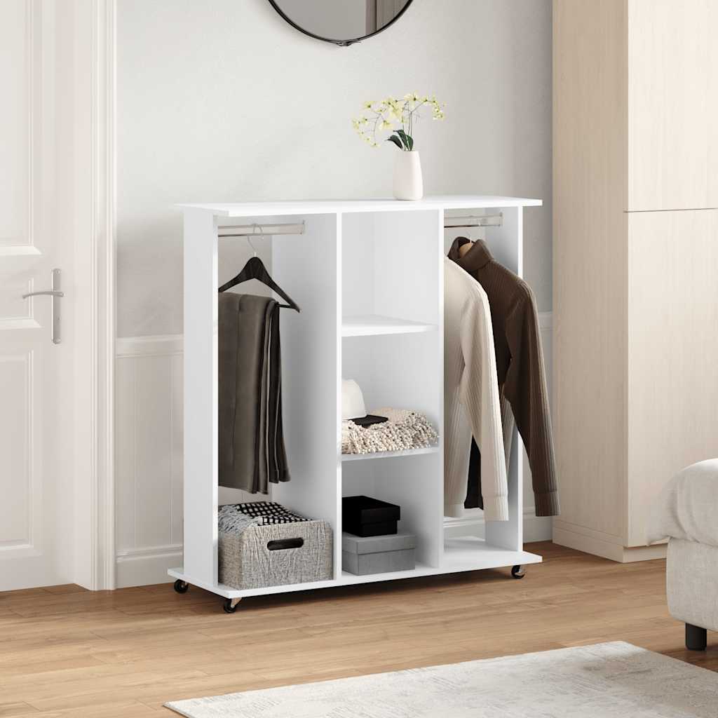 Guardaroba Vidaxl con ruote 102x38x110 cm in legno trasformato