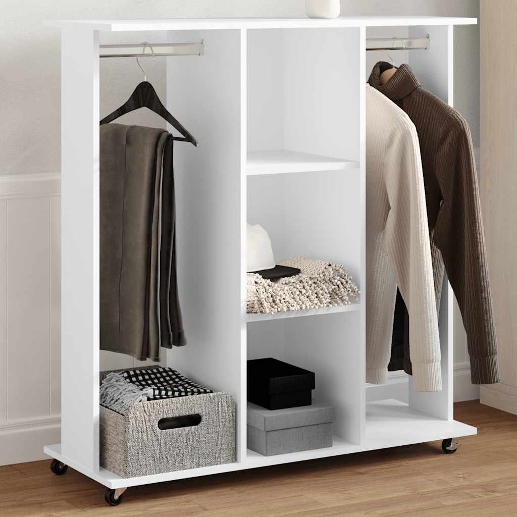 Guardaroba Vidaxl con ruote 102x38x110 cm in legno trasformato