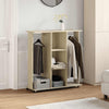 Armario de Vidaxl con ruedas 102x38x110 cm de madera propiedad Sonoma roble