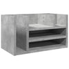 Vidaxl Bureau Organizer 44.5x24x25 cm de madera procesada betongrijs