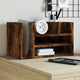 Vidaxl Bureau Organizer 44.5x24x25 cm de madera procesada de roble ahumado