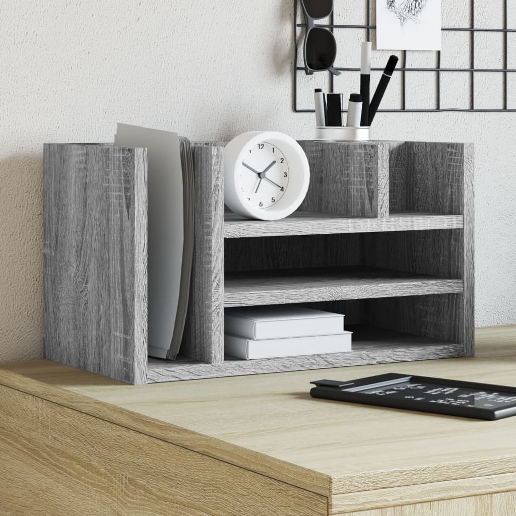 Vidaxl Bureau Organizer 44.5x24x25 cm Oak Sonoma Grey Elaborato