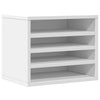 Vidaxl Bureau Organizer 36x26x29.5 cm Bianco in legno elaborato