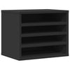 Vidaxl Bureau Organizer 36x26x29.5 cm Legno elaborato nero