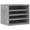 Vidaxl Bureau Organizer 36x26x29.5 cm de madera procesada betongrijs