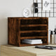 Vidaxl Bureau Organizer 36x26x29.5 cm de madera procesada de roble ahumado