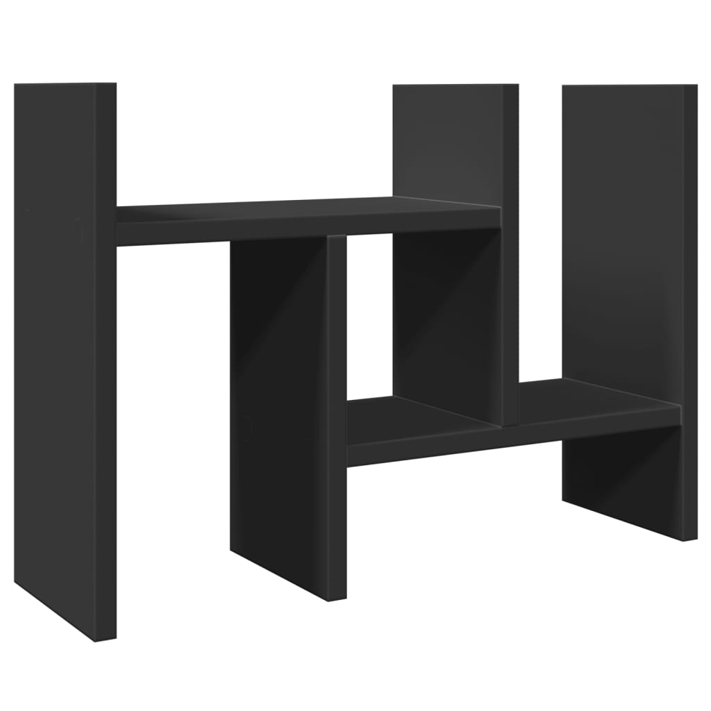 Vidaxl Bureau Organizer 34.5x15.5x35.5 cm in legno elaborato nero