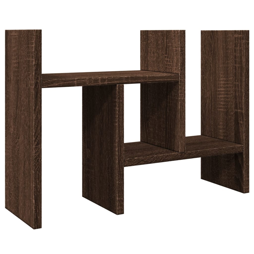 Vidaxl Bureau Organizer 34.5x15.5x35.5 cm in rovere marrone in legno colorato