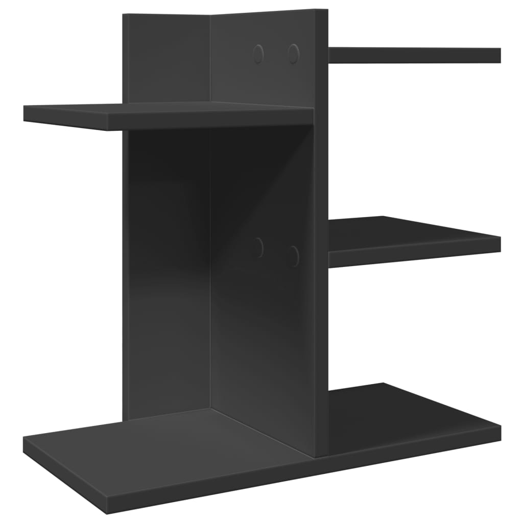 Vidaxl Bureau Organizer 42x21.5x42 cm Black in legno elaborato
