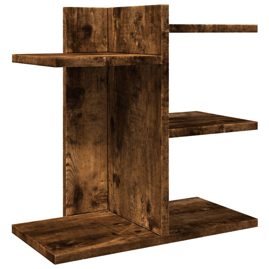 Vidaxl Bureau Organizer 42x21.5x42 cm de madera procesada de roble ahumado