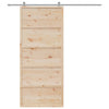 Vidaxl schuifdeur 90x208 cm massief grenenhout