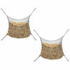 Vidaxl hooinetten 2 st 75x50 cm rond polypropeen zwart