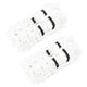 Vidaxl Hooinets 2 pezzi 75x50 cm Polypropene White rettangolare