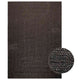 Vidaxl Rug Zizur dentro y fuera de 160x230 cm de yute mirada antracita