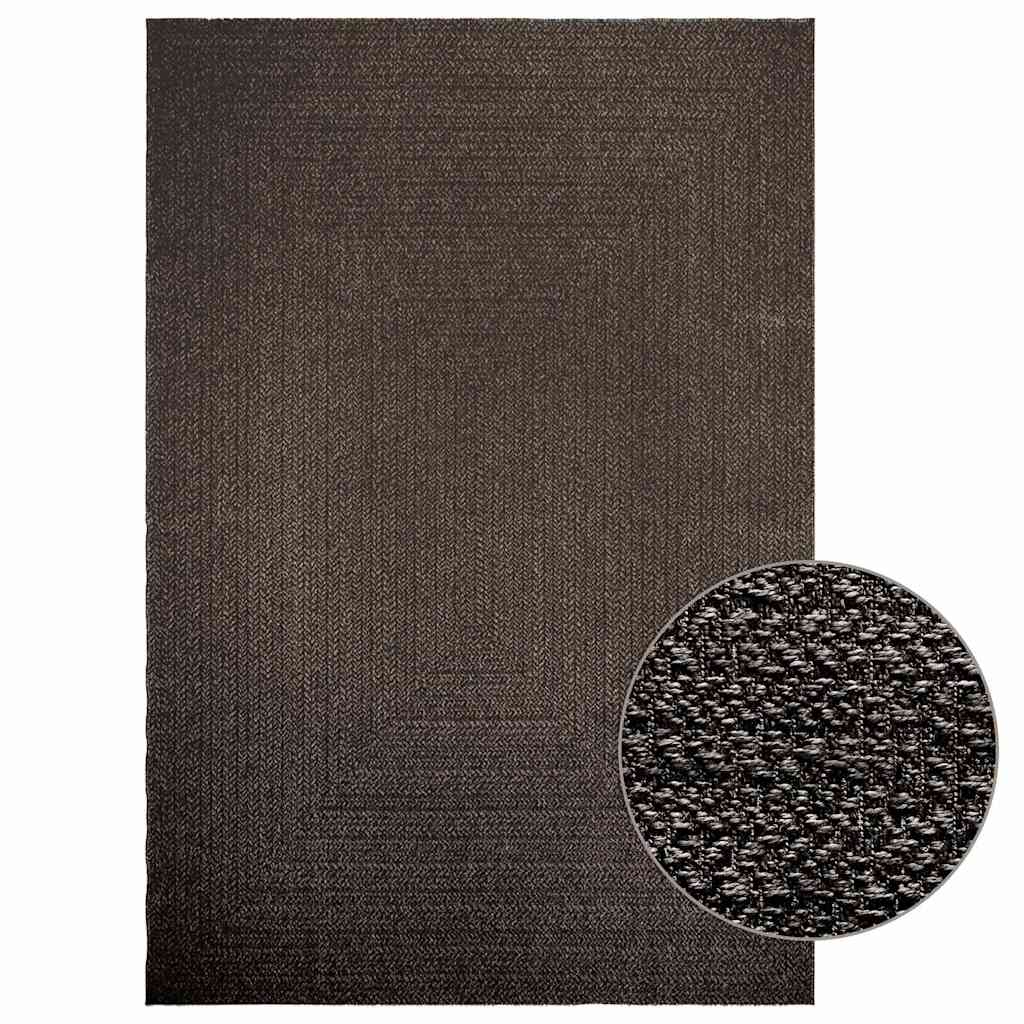 Vidaxl Rug Zizur dentro y fuera de 200x290cm de yute mirada antracita