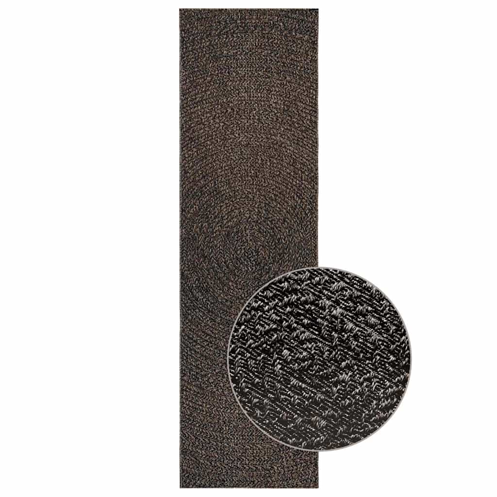 Vidaxl Rug Zizur dentro y fuera de 80x250 cm de yute mirada antracita