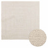 Vidaxl Rug Zizur habitación dentro y fuera de 120x120 cm de yute look